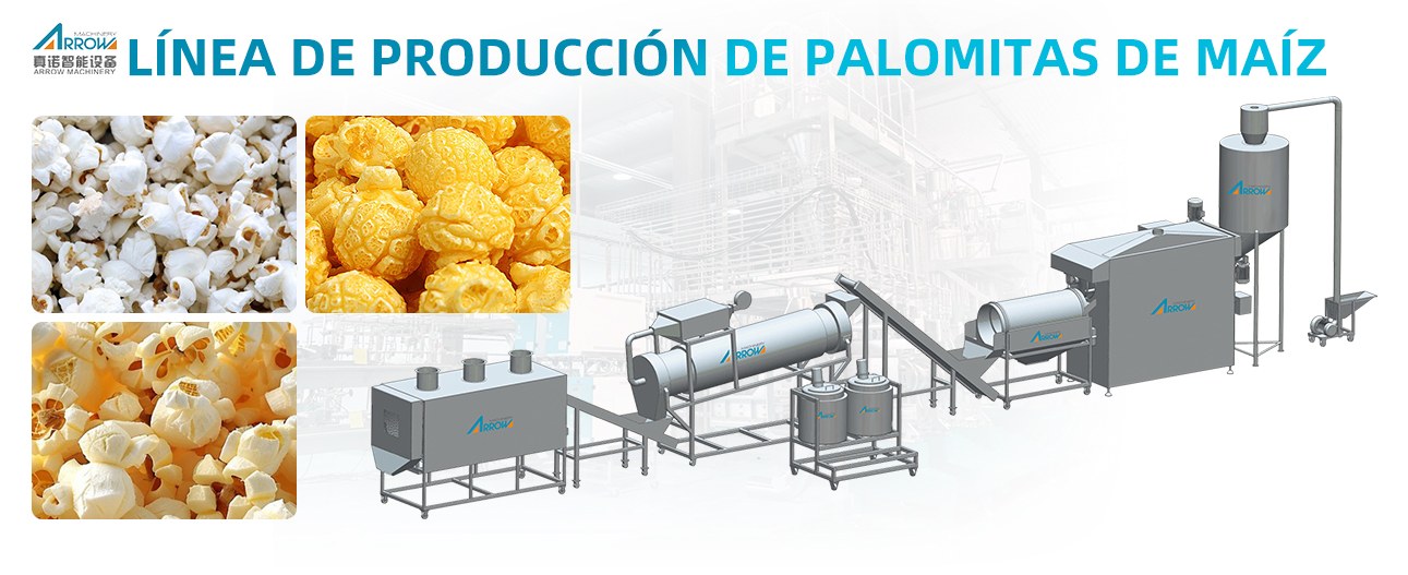 Línea de producción de palomitas de caramelo