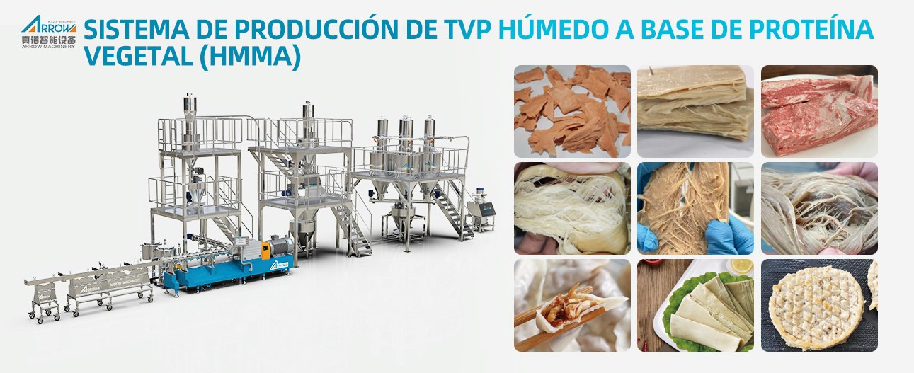 Línea de producción de proteínas de alta humedad