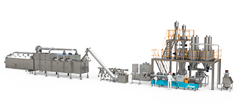 Sistema de producción de proteína vegetal texturizada