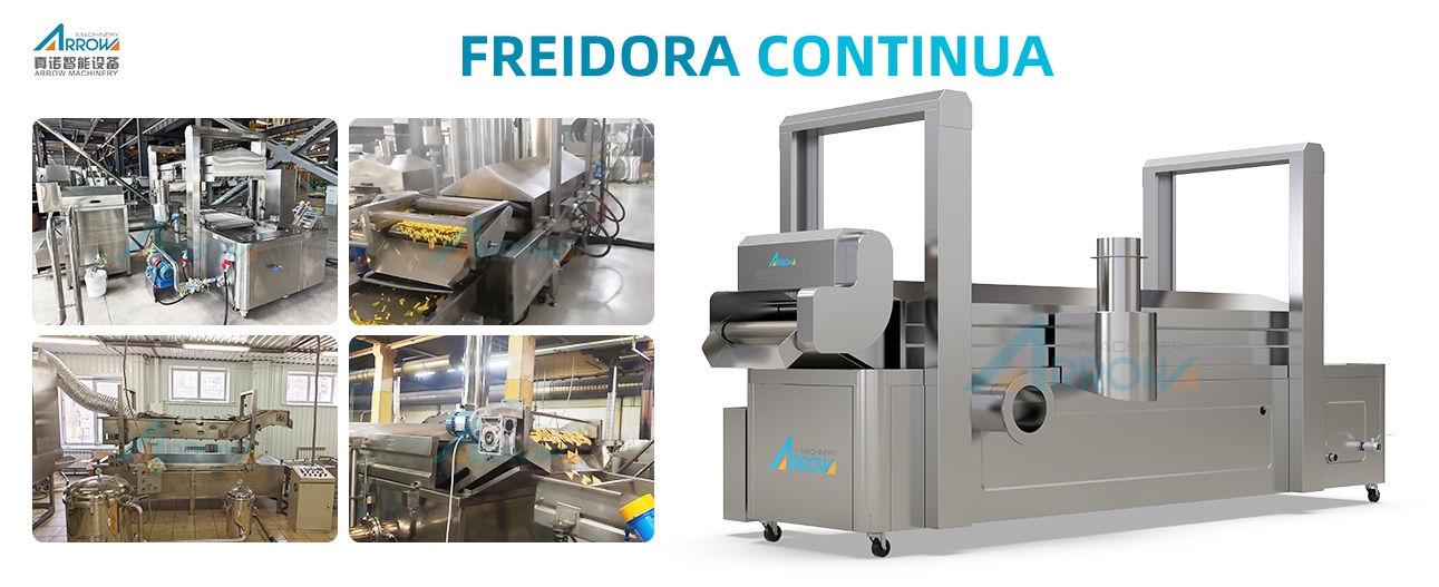 Máquina de freír continua